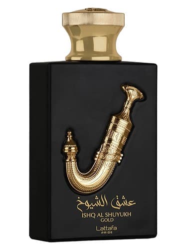 Lattafa Ishq Al Shuyukh Gold bottle
